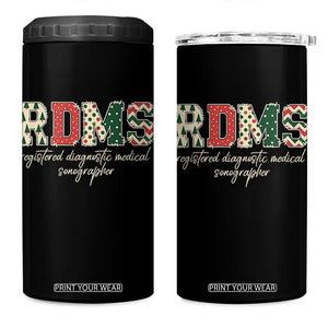 Sonographer Christmas 4 in 1 Can Cooler Tumbler RDMS Ultrasound Tech Technologist Gift TS10 One Size: 16 oz Black Print Your Wear