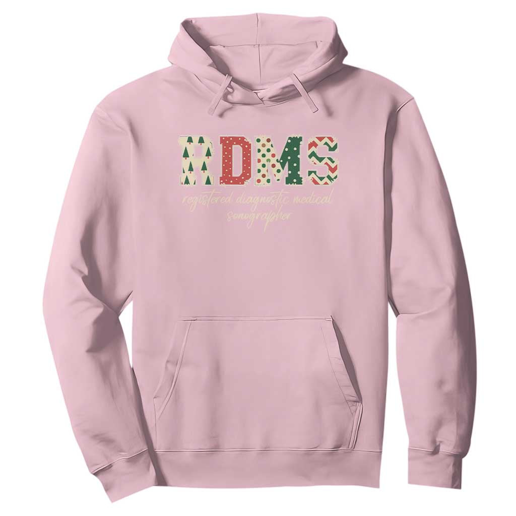 Sonographer Christmas Hoodie RDMS Ultrasound Tech Technologist Gift TS10 Light Pink Print Your Wear