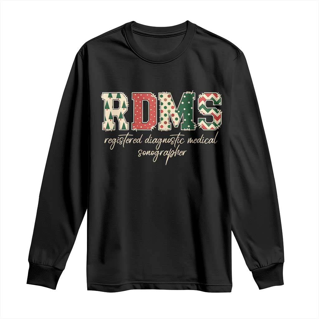 Sonographer Christmas Long Sleeve Shirt RDMS Ultrasound Tech Technologist Gift - Print Your Wear