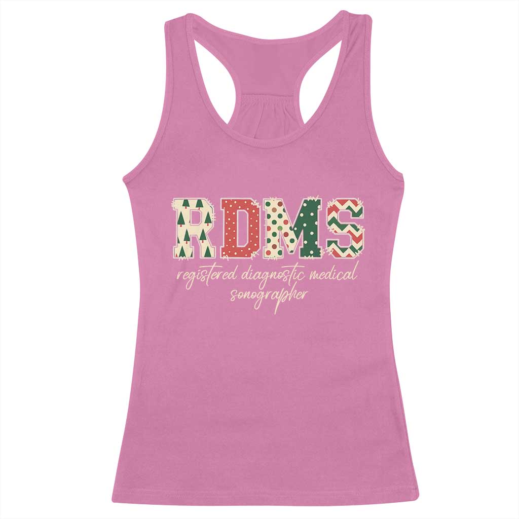 Sonographer Christmas Racerback Tank Top RDMS Ultrasound Tech Technologist Gift TS10 Azalea Print Your Wear