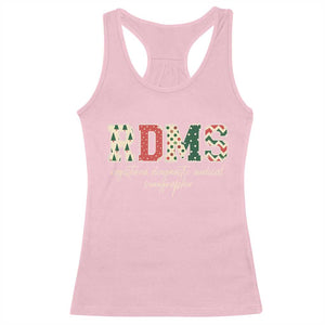 Sonographer Christmas Racerback Tank Top RDMS Ultrasound Tech Technologist Gift TS10 Light Pink Print Your Wear