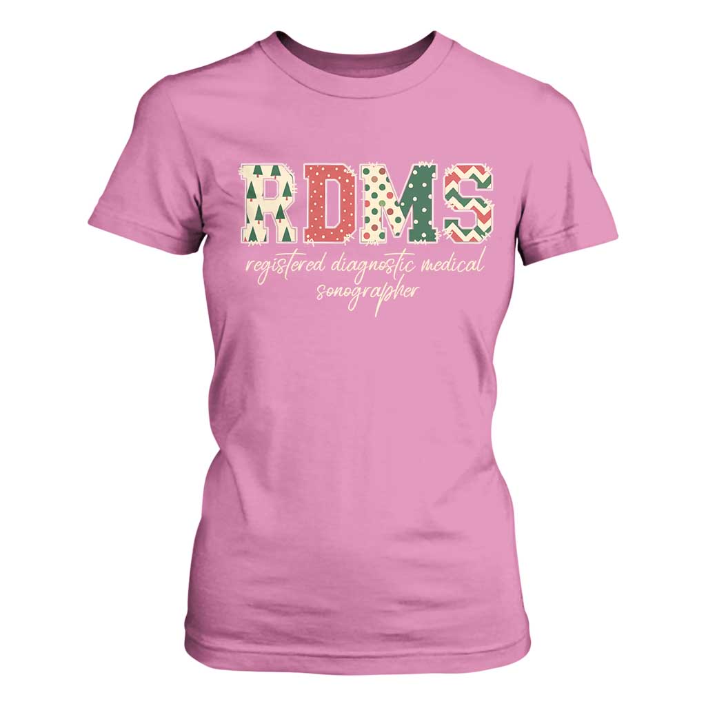Sonographer Christmas T Shirt For Women RDMS Ultrasound Tech Technologist Gift TS10 Azalea Print Your Wear