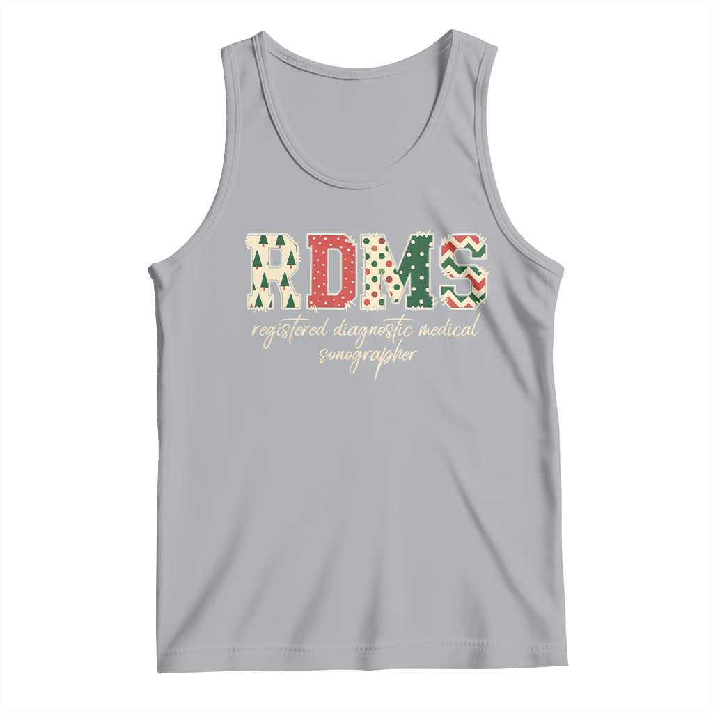 Sonographer Christmas Tank Top RDMS Ultrasound Tech Technologist Gift TS10 Athletic Heather Print Your Wear
