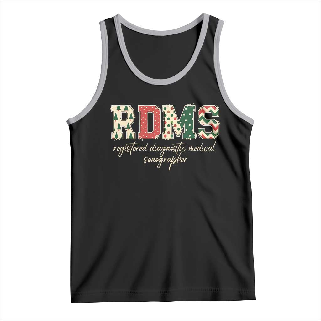 Sonographer Christmas Tank Top RDMS Ultrasound Tech Technologist Gift TS10 Black Athletic Heather Print Your Wear