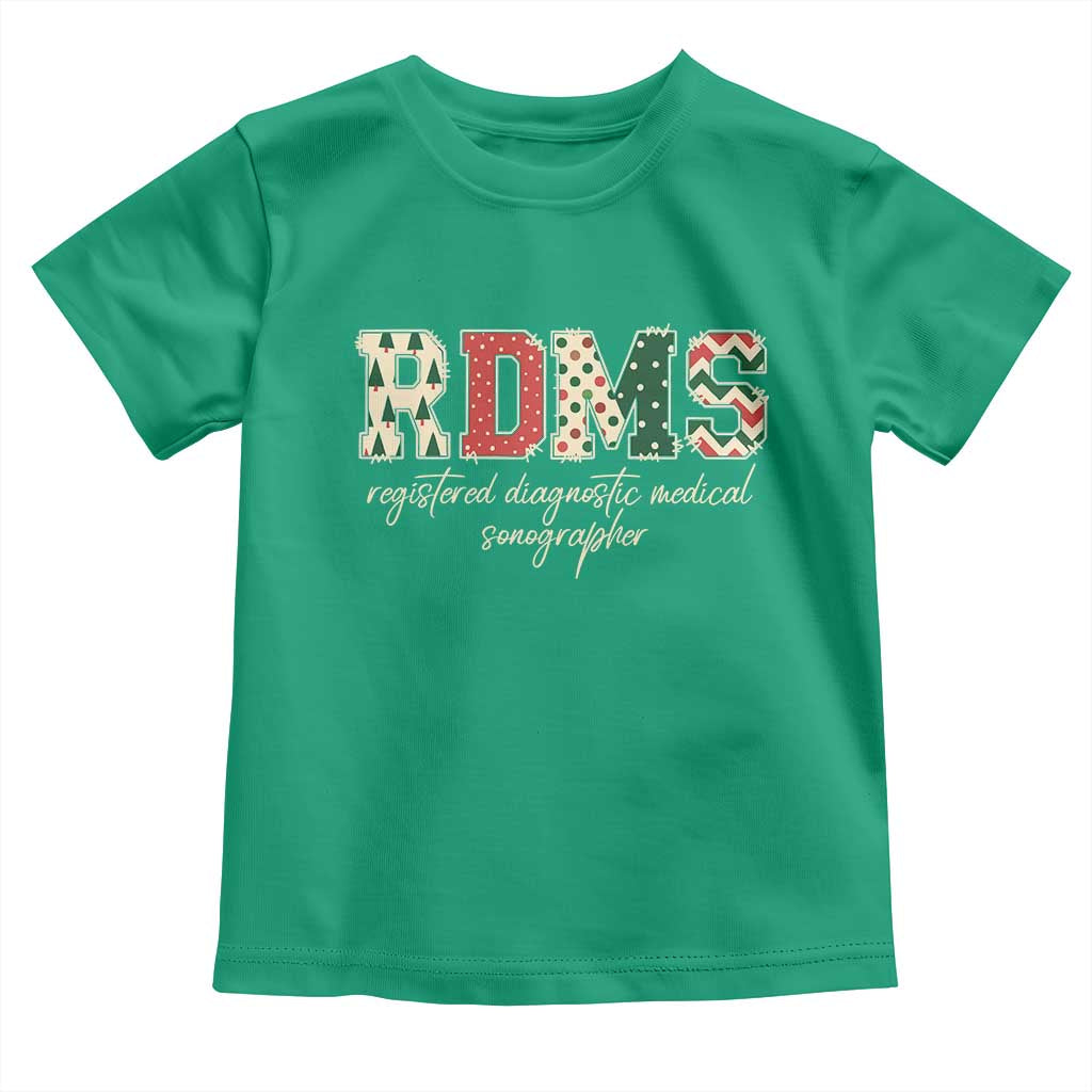Sonographer Christmas Toddler T Shirt RDMS Ultrasound Tech Technologist Gift TS10 Irish Green Print Your Wear