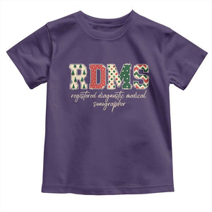 Sonographer Christmas Toddler T Shirt RDMS Ultrasound Tech Technologist Gift TS10 Purple Print Your Wear