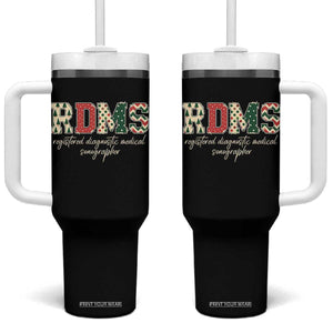 Sonographer Christmas Tumbler With Handle RDMS Ultrasound Tech Technologist Gift - Print Your Wear