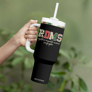Sonographer Christmas Tumbler With Handle RDMS Ultrasound Tech Technologist Gift - Print Your Wear