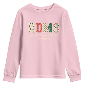 Sonographer Christmas Youth Sweatshirt RDMS Ultrasound Tech Technologist Gift TS10 Light Pink Print Your Wear