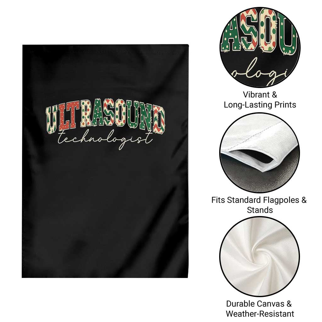 Christmas Ultrasound Technologist Garden Flag Sonographer Sonography Student Gift TS10 Print Your Wear