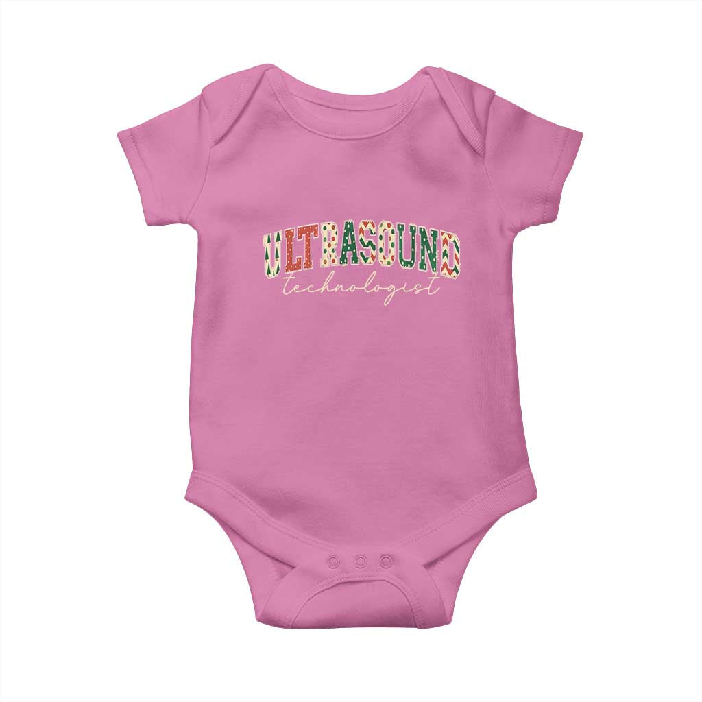 Christmas Ultrasound Technologist Baby Onesie Sonographer Sonography Student Gift TS10 Azalea Print Your Wear