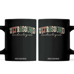 Christmas Ultrasound Technologist Coffee Mug Sonographer Sonography Student Gift TS10 Black Print Your Wear