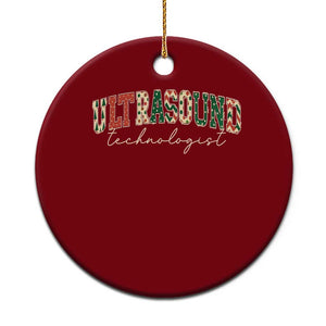 Christmas Ultrasound Technologist Ceramic Ornament Sonographer Sonography Student Gift TS10 1pc Red Print Your Wear