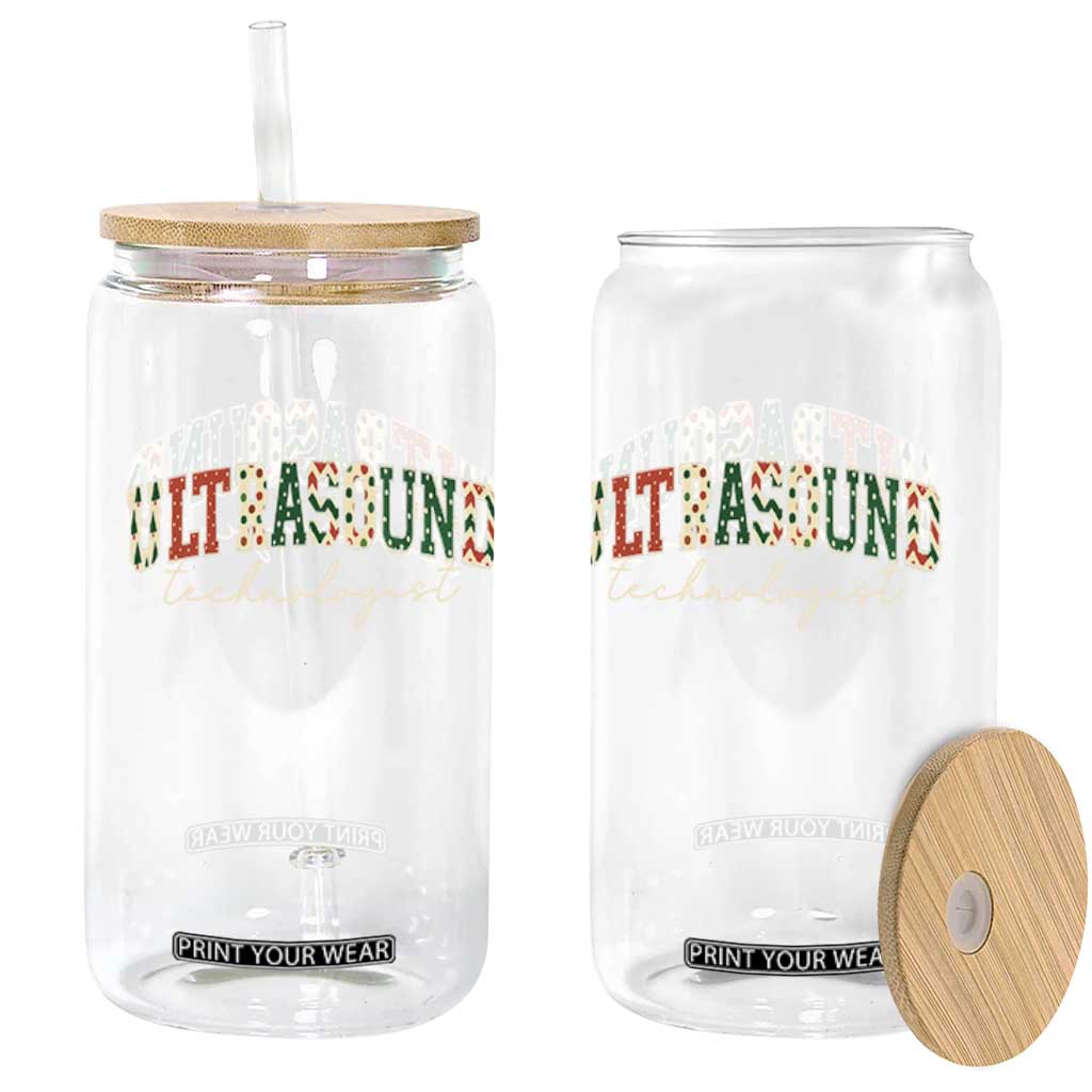 Christmas Ultrasound Technologist Glass Can Sonographer Sonography Student Gift TS10 Print Your Wear