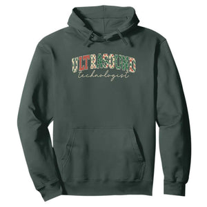 Christmas Ultrasound Technologist Hoodie Sonographer Sonography Student Gift TS10 Dark Forest Green Print Your Wear