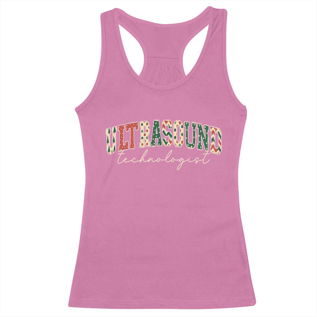 Christmas Ultrasound Technologist Racerback Tank Top Sonographer Sonography Student Gift TS10 Azalea Print Your Wear