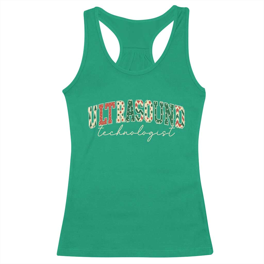Christmas Ultrasound Technologist Racerback Tank Top Sonographer Sonography Student Gift TS10 Irish Green Print Your Wear
