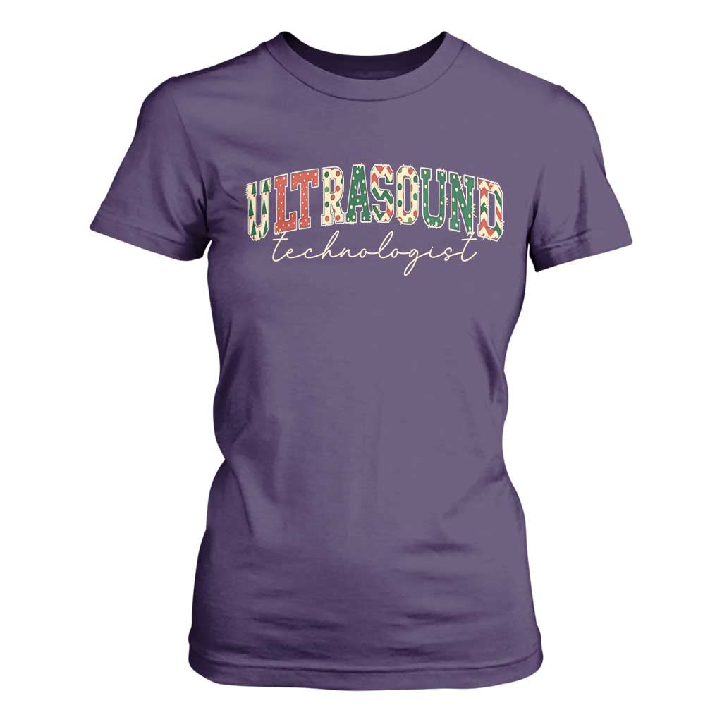 Christmas Ultrasound Technologist T Shirt For Women Sonographer Sonography Student Gift TS10 Purple Print Your Wear