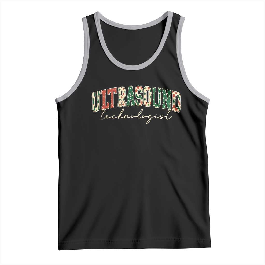Christmas Ultrasound Technologist Tank Top Sonographer Sonography Student Gift TS10 Black Athletic Heather Print Your Wear