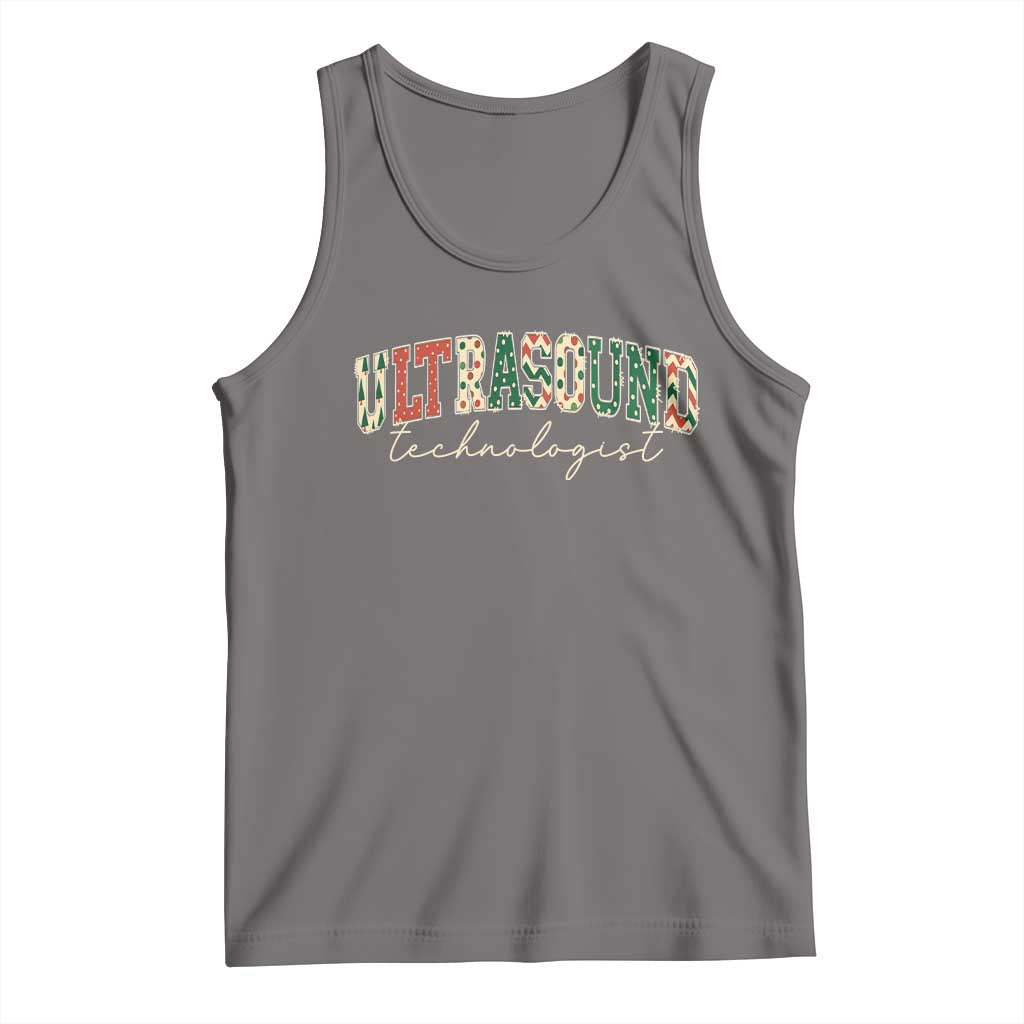Christmas Ultrasound Technologist Tank Top Sonographer Sonography Student Gift TS10 Deep Heather Print Your Wear
