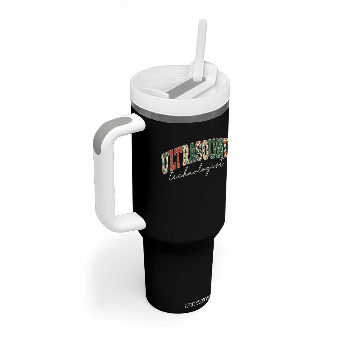 Christmas Ultrasound Technologist Tumbler With Handle Sonographer Sonography Student Gift TS10 Print Your Wear