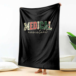 Christmas Medical Assistant Throw Blanket MA Nurse Grad Gift TS10 Print Your Wear