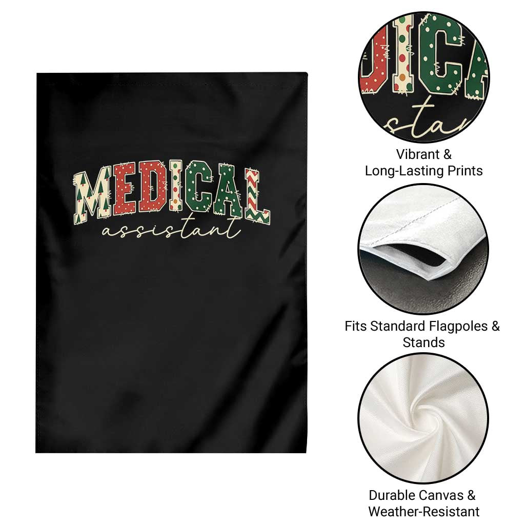 Christmas Medical Assistant Garden Flag MA Nurse Grad Gift TS10 Print Your Wear