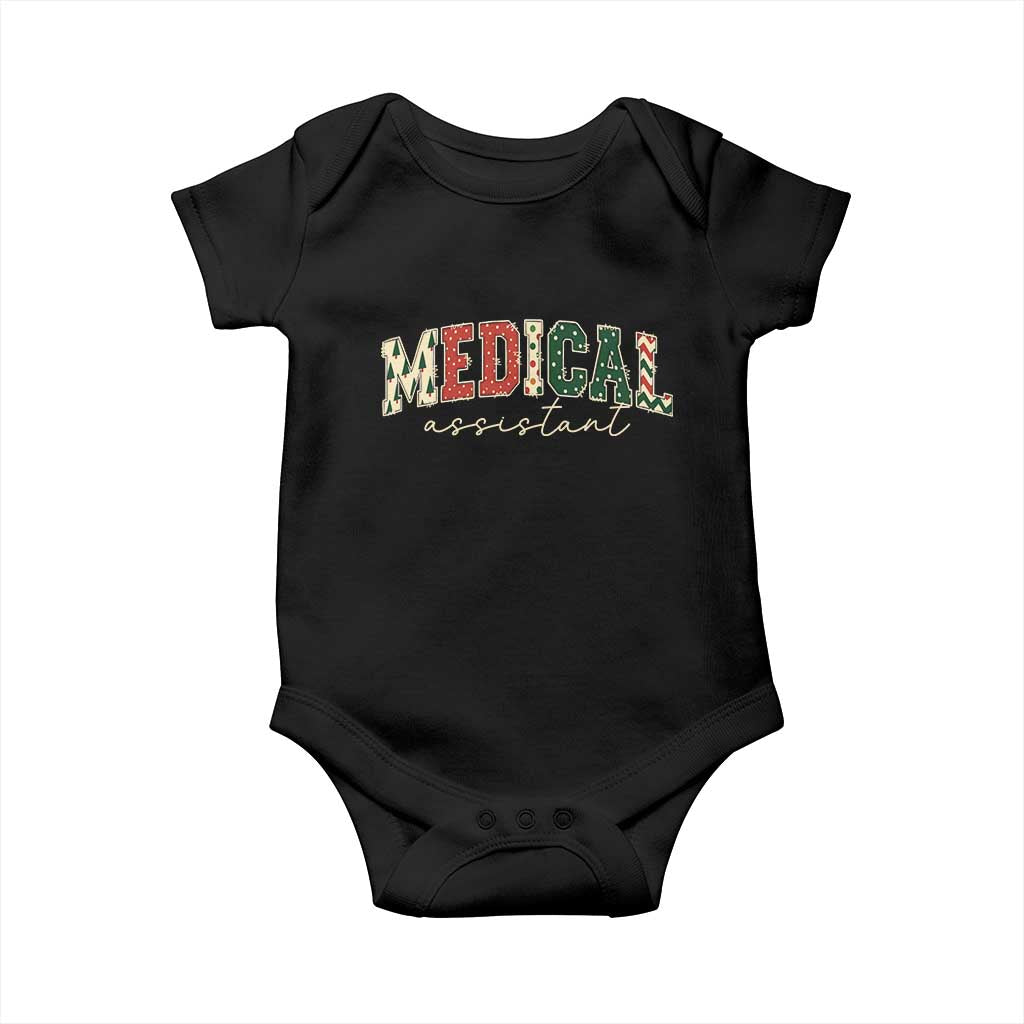 Christmas Medical Assistant Baby Onesie MA Nurse Grad Gift TS10 Black Print Your Wear