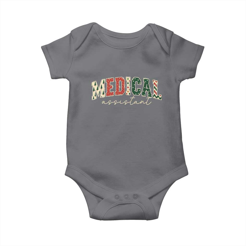 Christmas Medical Assistant Baby Onesie MA Nurse Grad Gift TS10 Charcoal Print Your Wear