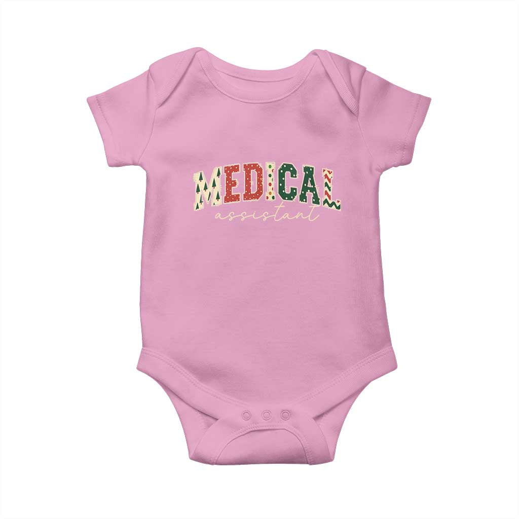 Christmas Medical Assistant Baby Onesie MA Nurse Grad Gift TS10 Light Pink Print Your Wear