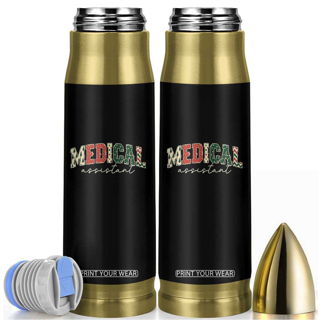 Christmas Medical Assistant Bullet Tumbler MA Nurse Grad Gift TS10 Black Print Your Wear