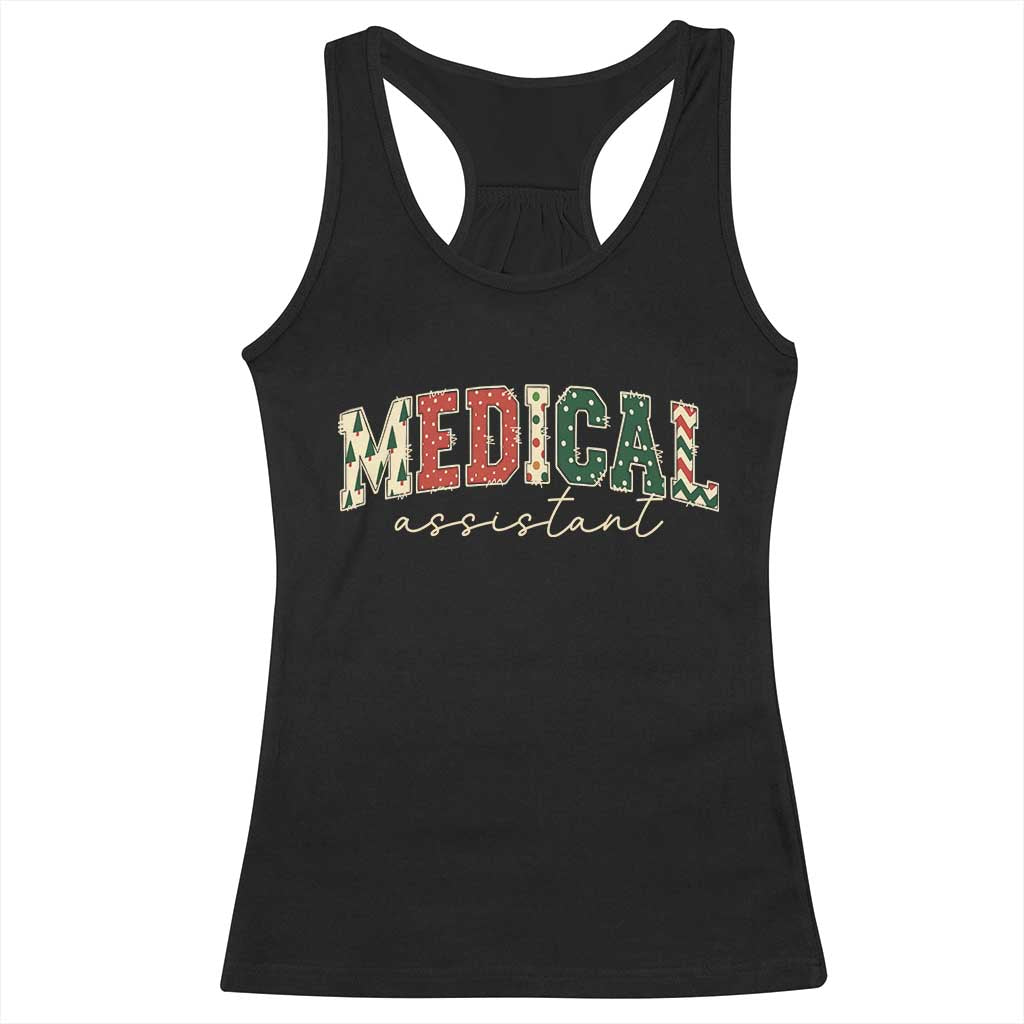 Christmas Medical Assistant Racerback Tank Top MA Nurse Grad Gift TS10 Black Print Your Wear