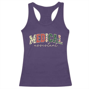 Christmas Medical Assistant Racerback Tank Top MA Nurse Grad Gift TS10 Purple Print Your Wear
