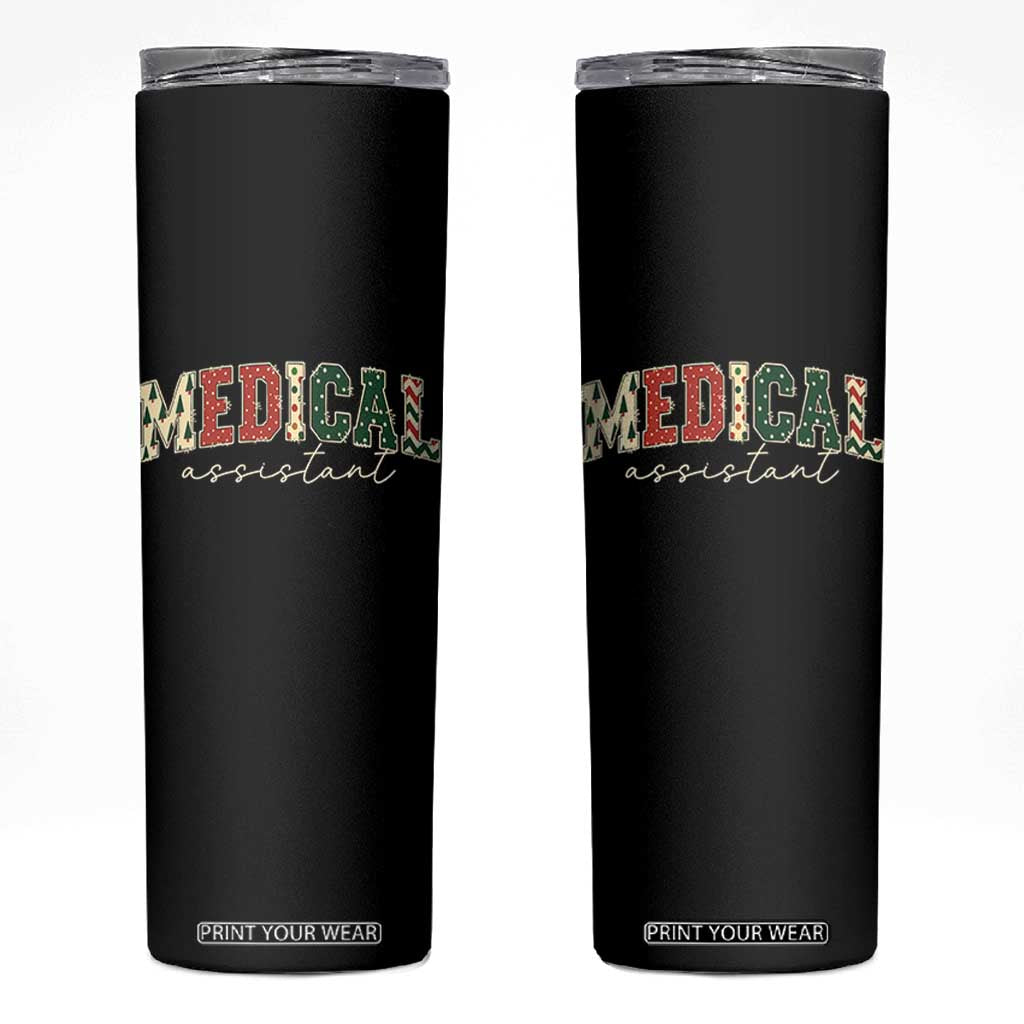 Christmas Medical Assistant Skinny Tumbler MA Nurse Grad Gift TS10 Black Print Your Wear