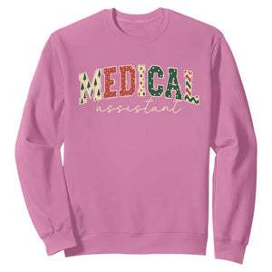 Christmas Medical Assistant Sweatshirt MA Nurse Grad Gift TS10 Azalea Print Your Wear