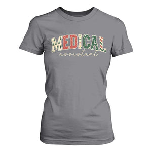 Christmas Medical Assistant T Shirt For Women MA Nurse Grad Gift TS10 Charcoal Print Your Wear