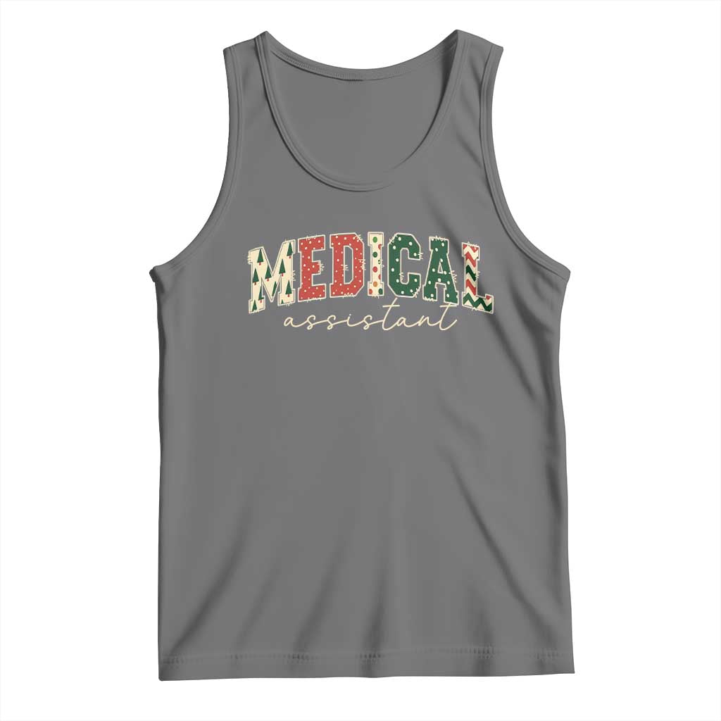 Christmas Medical Assistant Tank Top MA Nurse Grad Gift TS10 Black Heather Print Your Wear
