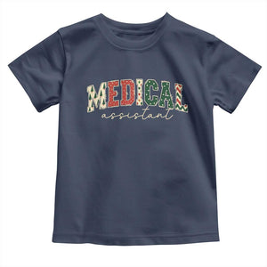 Christmas Medical Assistant Toddler T Shirt MA Nurse Grad Gift TS10 Navy Print Your Wear