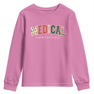 Christmas Medical Assistant Youth Sweatshirt MA Nurse Grad Gift TS10 Azalea Print Your Wear