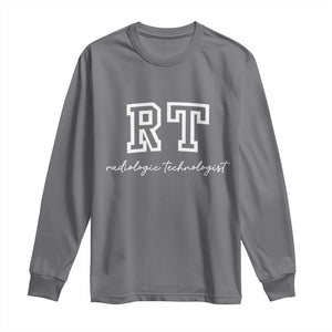 Radiology Technologist Long Sleeve Shirt RT Xray Rad Tech Gift TS10 Charcoal Print Your Wear