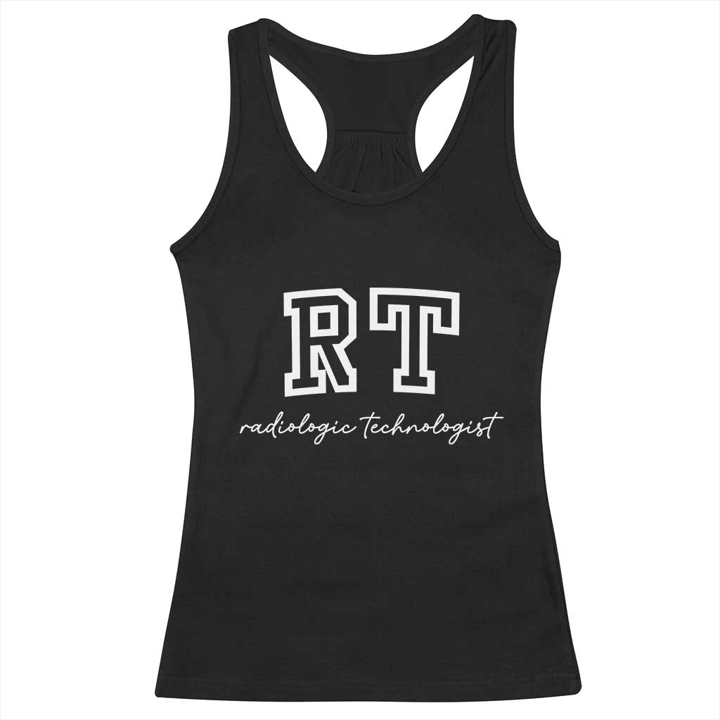 Radiology Technologist Racerback Tank Top RT Xray Rad Tech Gift TS10 Black Print Your Wear
