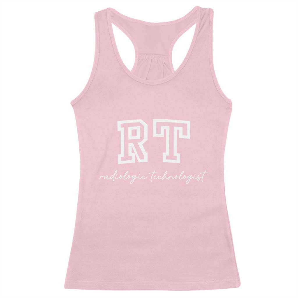 Radiology Technologist Racerback Tank Top RT Xray Rad Tech Gift TS10 Light Pink Print Your Wear
