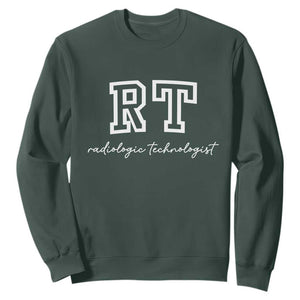 Radiology Technologist Sweatshirt RT Xray Rad Tech Gift TS10 Dark Forest Green Print Your Wear