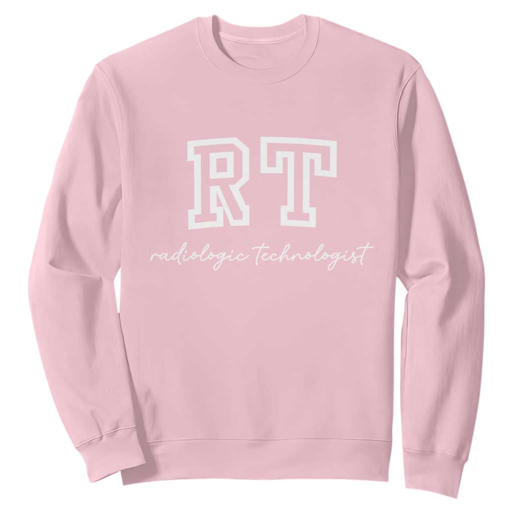 Radiology Technologist Sweatshirt RT Xray Rad Tech Gift TS10 Light Pink Print Your Wear