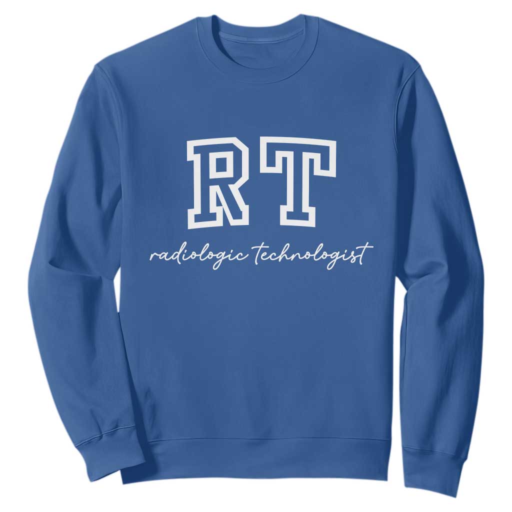 Radiology Technologist Sweatshirt RT Xray Rad Tech Gift TS10 Royal Blue Print Your Wear