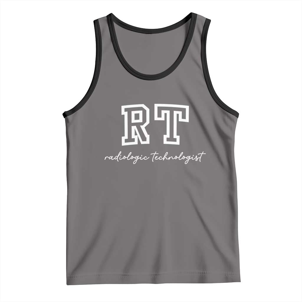 Radiology Technologist Tank Top RT Xray Rad Tech Gift TS10 Deep Heather Black Print Your Wear