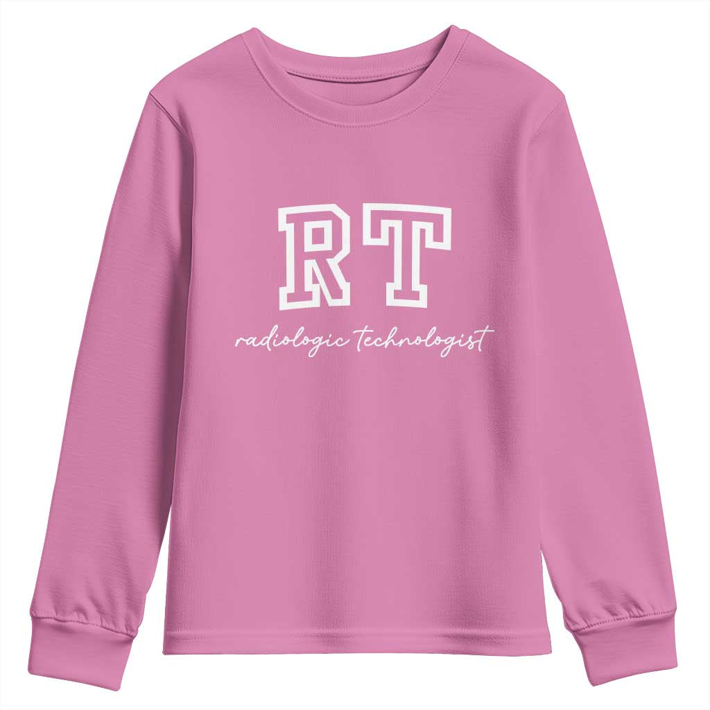 Radiology Technologist Youth Sweatshirt RT Xray Rad Tech Gift TS10 Azalea Print Your Wear