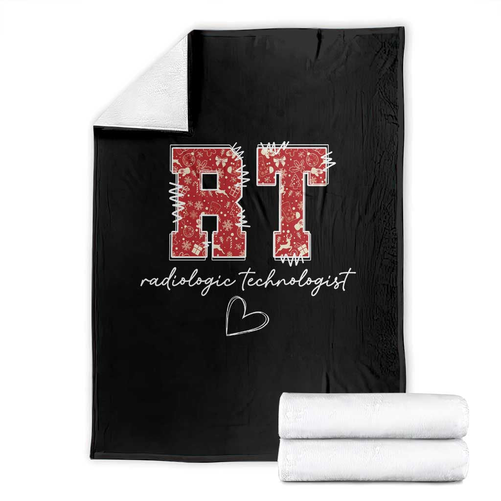 Christmas Radiology Throw Blanket RT Xray Rad Tech Gift TS10 Black Print Your Wear