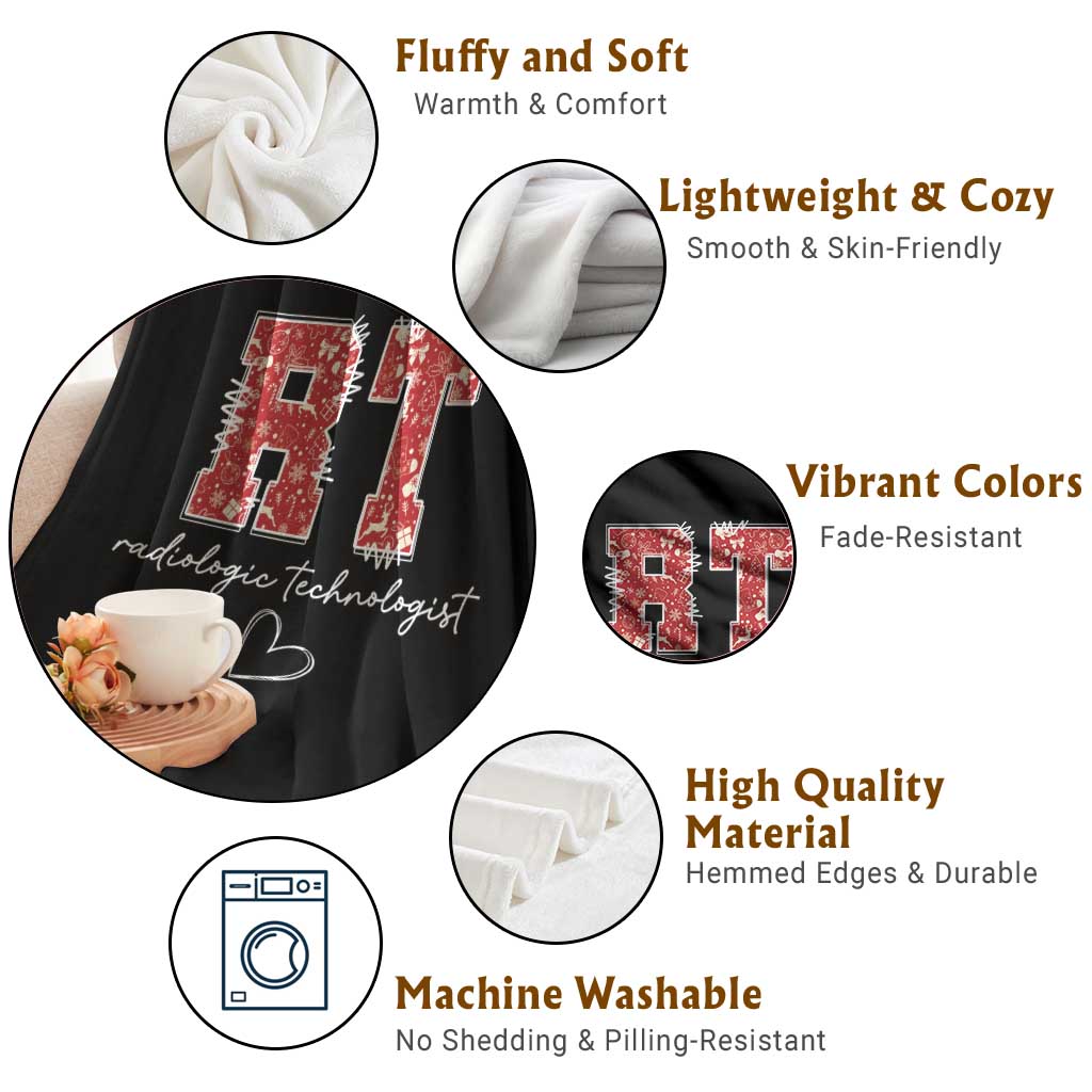 Christmas Radiology Throw Blanket RT Xray Rad Tech Gift TS10 Print Your Wear