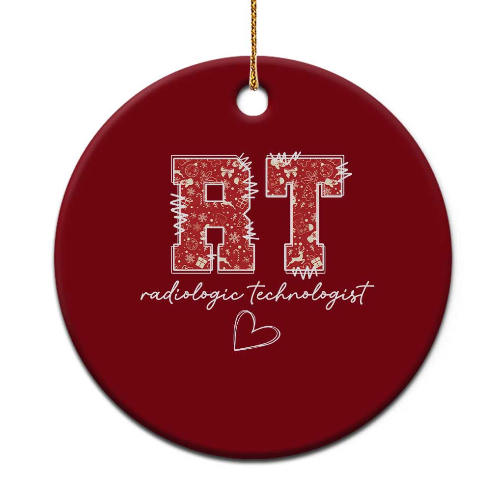 Christmas Radiology Ceramic Ornament RT Xray Rad Tech Gift TS10 1pc Red Print Your Wear